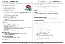 Liste des fournitures scolaires pour la rentrée 2024